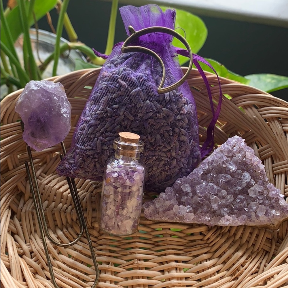 Amethyst and Lavender Purple Crystal Bundle
